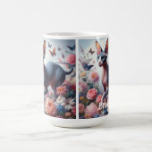 Mooie Sphynx Kat & Bloemen Koffiemok (Center)