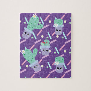 Mooie Spikkels en Cactus Plezierige Kinderen Legpuzzel