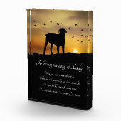 Mooie spirituele hondenherdenking fotoblokken (Rechts)