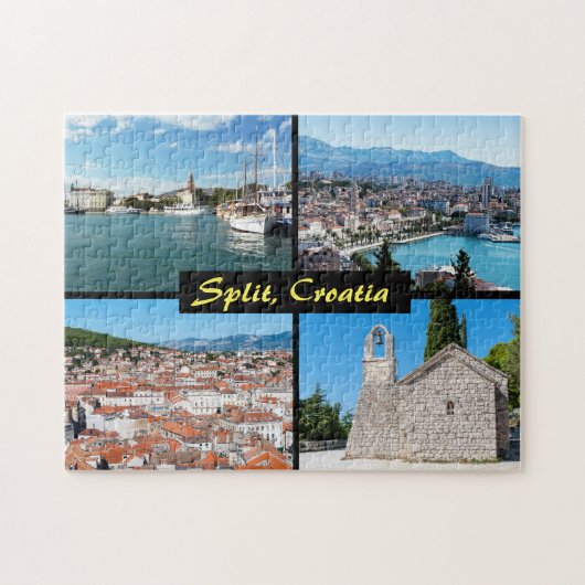Mooie Split landmarks - Kroatië, Europa Legpuzzel (Horizontaal)