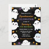 Mooie spoken Halloween-verjaardagsfeestje Briefkaart (Voorkant / Achterkant)