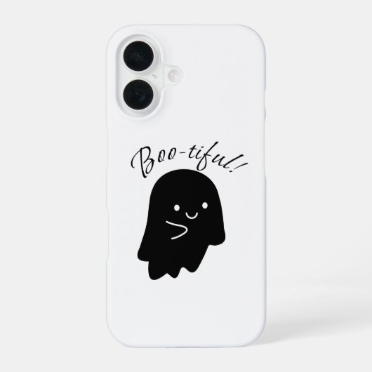 Mooie spooktelefoonhoes iPhone 16 hoesje (Achterkant)