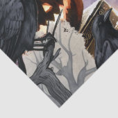 Mooie Spooky Haunted Halloween Decoupage Tissuepapier (Detail)