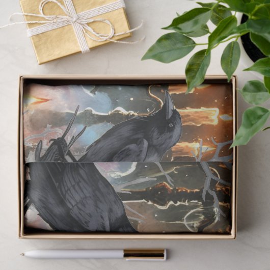 Mooie Spooky Haunted Halloween Decoupage Tissuepapier (Geschenk)