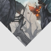 Mooie Spooky Haunted Halloween Decoupage Tissuepapier (Detail)