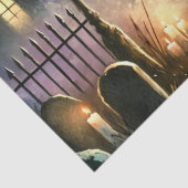 Mooie Spooky Haunted Halloween Decoupage Tissuepapier (Detail)