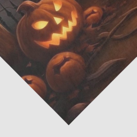 Mooie Spooky Haunted Halloween Decoupage Tissuepapier (Detail)