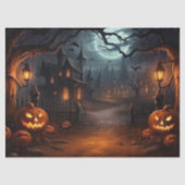 Mooie Spooky Haunted Halloween Decoupage Tissuepapier (Voorkant)
