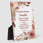 Mooie Spreuken 31 Vrouw Gepersonaliseerd Christeli Fotoplaat (Zijkant)