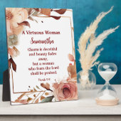 Mooie Spreuken 31 Vrouw Gepersonaliseerd Christeli Fotoplaat (Zijkant)