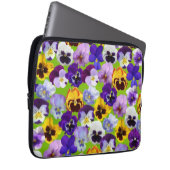 Mooie Spring Pansies Electronics Bag Laptop Sleeve (Voorkant Rechts)