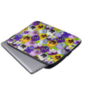 Mooie Spring Pansies Electronics Bag Laptop Sleeve (Voorkant onderkant)