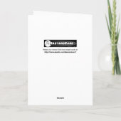 Mooie springen! Skiers Birthday Card Kaart (Achterkant)