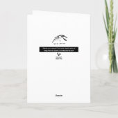 Mooie springen! Skiers kerstkaart Feestdagen Kaart (Achterkant)