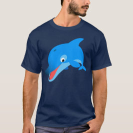 Mooie springende cartoon dolfijn T-shirt