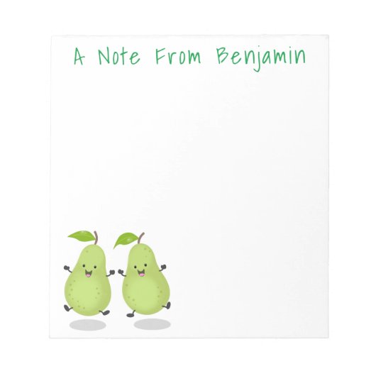 Mooie springperen cartoon illustratie notitieblok (Voorkant)