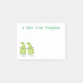 Mooie springperen cartoon illustratie post-it® notes (Voorkant)