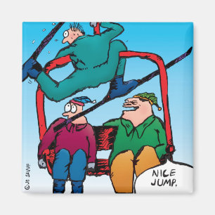 Mooie sprinkhommerCartoon Magnet