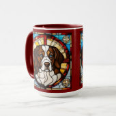 Mooie St. Bernard koffiemok Mok (Voorkant links)