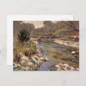 Mooie St Louis County Kiefer Creek in Winter Briefkaart (Voorkant / Achterkant)