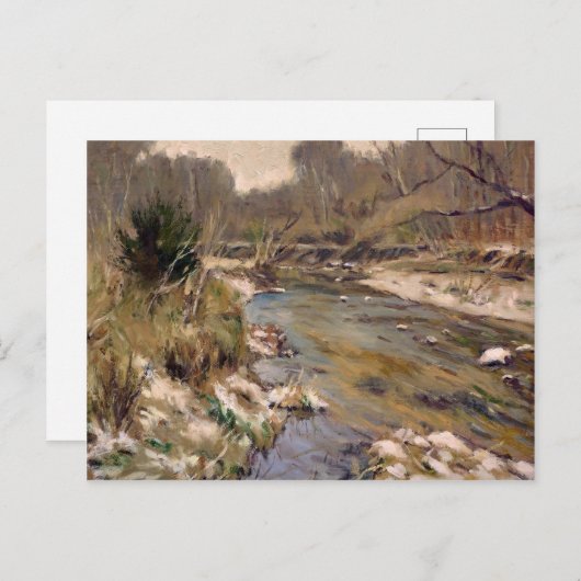 Mooie St Louis County Kiefer Creek in Winter Briefkaart (Voorkant / Achterkant)