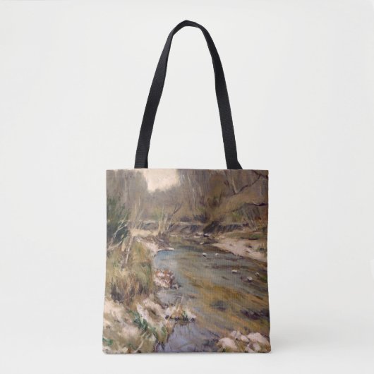 Mooie St Louis County Kiefer Creek in Winter Tote Bag (Voorkant)