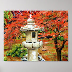 Mooie St Louis Missouri Japanse Tuin Poster