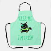 Mooie St. Patrick Kus Me Ik Ben Iers Kat Schort (Voorkant)