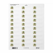 Mooie St. Patrick's Day-hond retouradreslabel Etiket (Full Sheet)