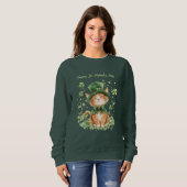 Mooie St. Patrick's Day kat sweatshirt  (Voorkant volledig)