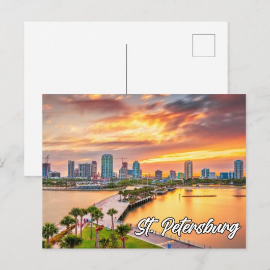 Mooie St. Petersburg, Florida, Verenigde Staten Briefkaart (Voorkant / Achterkant)