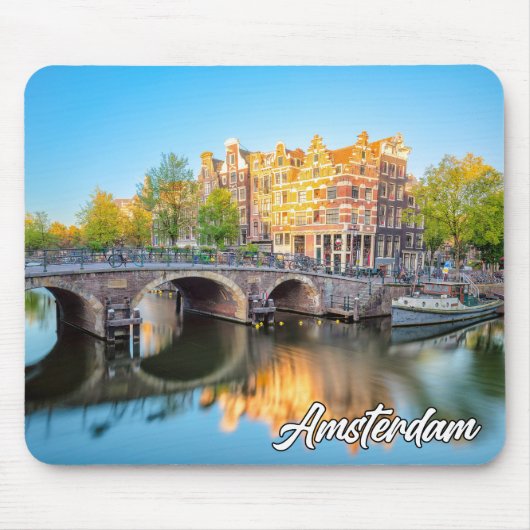 Mooie Stad Amsterdam, Nederland Muismat (Voorkant)
