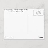 Mooie stad Crescent Briefkaart (Achterkant)