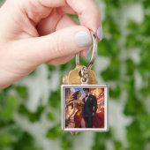 Mooie stad met Crystal Towers sleutelhanger (Hand)