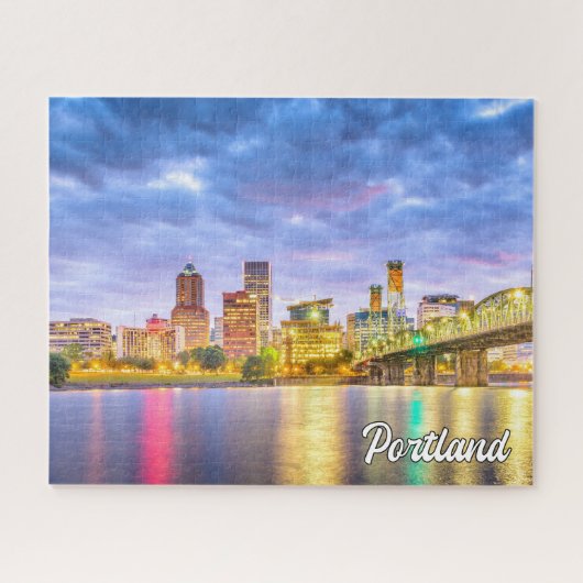 Mooie stad Portland, Oregon Legpuzzel (Horizontaal)