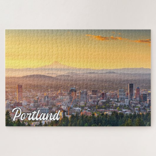 Mooie stad Portland, Oregon Legpuzzel (Horizontaal)