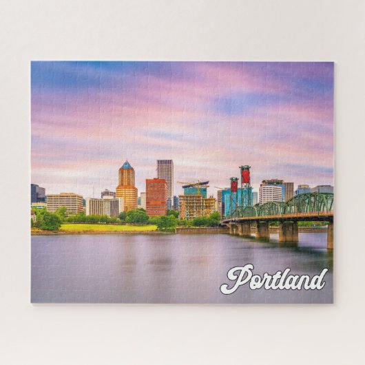 Mooie stad van Portland, Oregon Legpuzzel (Horizontaal)