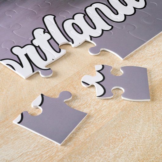 Mooie stad van Portland, Oregon Legpuzzel (Zijkant)