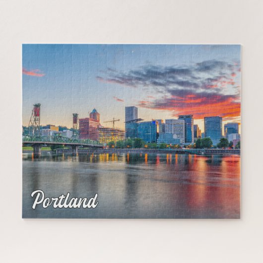Mooie stad van Portland, Oregon Legpuzzel (Horizontaal)