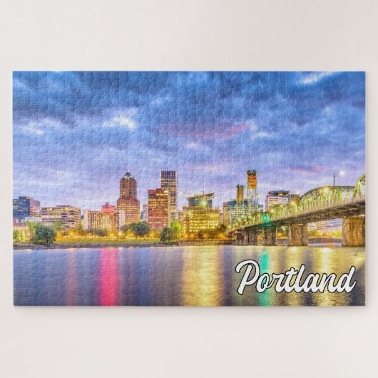 Mooie stad van Portland, Oregon Legpuzzel (Horizontaal)