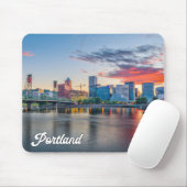 Mooie stad van Portland, Oregon Muismat (Met muis)