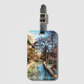 Mooie  stad van San Antonio Bagagelabel (Voorkant (verticaal))