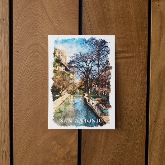 Mooie  stad van San Antonio Briefkaart