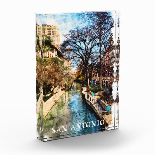 Mooie stad van San Antonio Fotoblokken (Links)