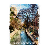 Mooie stad van San Antonio Magneet (Verticaal)