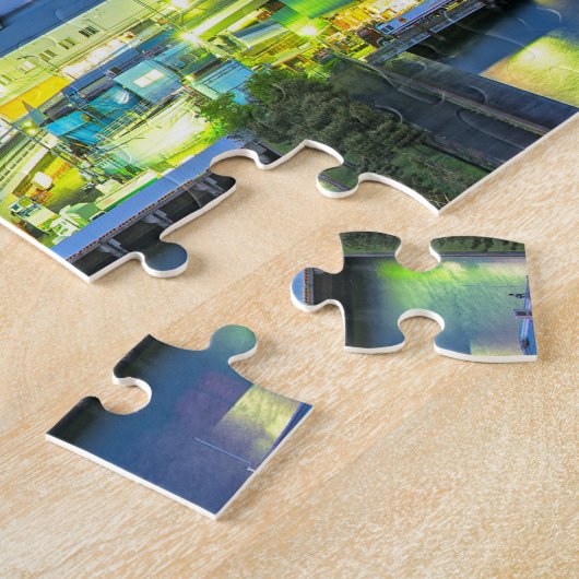 Mooie stad van Tokio, Japan Legpuzzel (Zijkant)