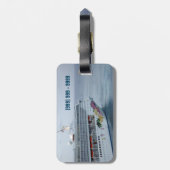 Mooie standaard bagagelabel (Achterkant verticaal)