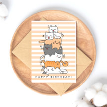 Mooie stapel katten verjaardag