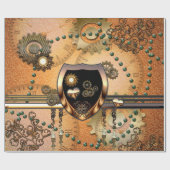 Mooie steampunk cadeaupapier (Vlak)