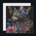 Mooie steampunk Maine Coon met bloemen AI-kunst<br><div class="desc">Mooie Maine Coon kat met roze bloemen. Voor alle kattenliefhebbers. Vooral voor fans van Maine Coon (zoals ik). Afbeelding digitaal gemaakt,  gegenereerd door AI,  gebaseerd op mijn input,  afbeelding combinatie,  digitaal verbeterd. Lees meer over het proces in de winkelbeschrijving.</div>
